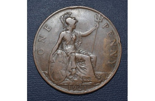 1921 год 1 пенни - Антиквариат, коллекции в Симферополе