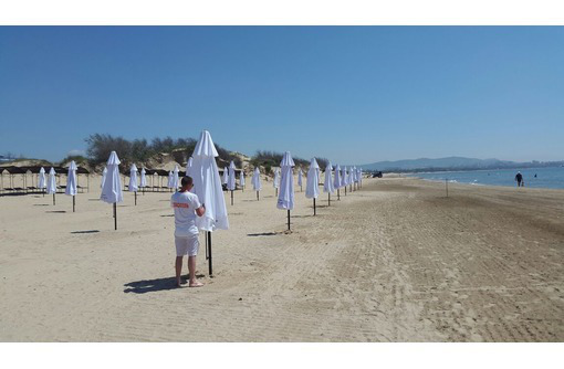 Пляжный круглый зонт 3 метра - Садовая мебель и декор в Севастополе
