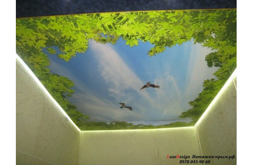 УФ фотопечать натяжные потолки стены от производителя - Натяжные потолки в Джанкое