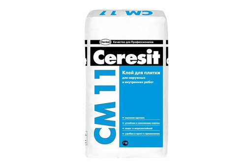 Клей для плитки Ceresit CM 11 (Церезит см 11) 315руб. в Севастополе. - Отделочные материалы в Севастополе