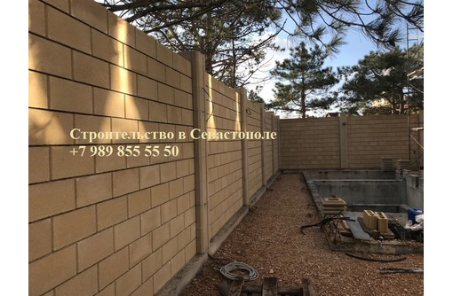 Кладка стен / пролетов забора (ракушка, газобетон, француз, кирпич, блоки, габионы) - Строительные работы в Севастополе