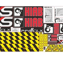 Комплект наклеек на стрелу для шведского кран-манипулятора Hiab. - Для малого коммерческого транспорта в Севастополе