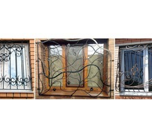 Кованые и простые металлические решетки на окна, ворота - Металлические конструкции в Крыму