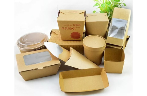 Коробки из крафт бумаги для кондитерских изделий - Посуда в Симферополе