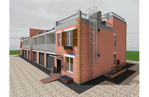 Проект двухэтажного сейсмостойкого блокированного дома (дуплекса) с эллингом - Услуги по недвижимости в Севастополе
