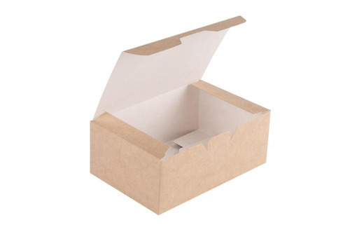 Упаковка Eco Fast Food Box L для наггетсов, крыльев - Посуда в Симферополе