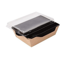 Салатник с прозрачной крышкой Eco Opsalad 500 Black Edition - Посуда в Симферополе