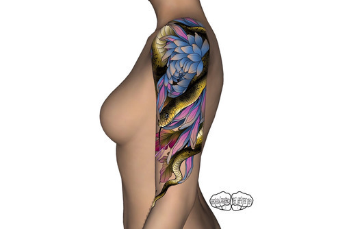 Татуировка и пирсинг в Евпатории. Японская татуировка - Косметологические услуги в Евпатории