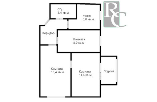 Продаётся трехкомнатная квартира на улице Меньшикова 23 - Квартиры в Севастополе