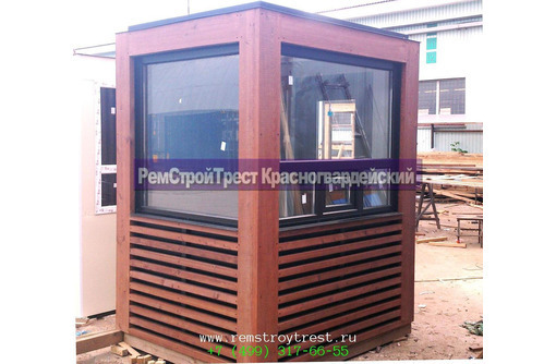 Пост охраны 1,8х1,8м бруски лиственницы, утепленный - Металлические конструкции в Севастополе