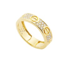 Золотое кольцо с 48 фианитами - Ювелирные изделия в Севастополе