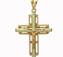 Крупный золотой крест с распятьем - Ювелирные изделия в Севастополе
