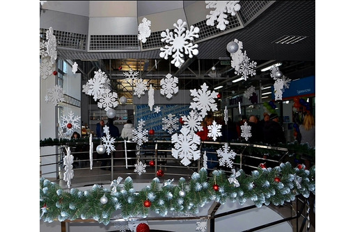 Снежинки из пенопласта. Новогодний декор - Свадьбы, торжества в Симферополе
