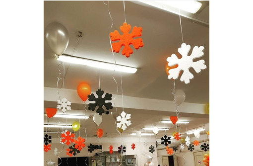 Снежинки из пенопласта. Новогодний декор - Свадьбы, торжества в Симферополе