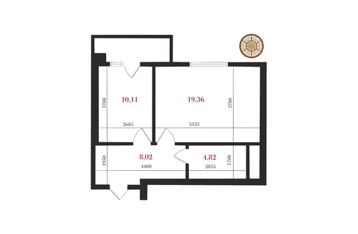 Продается 1-к квартира 51.58м² 5/6 этаж - Квартиры в Феодосии