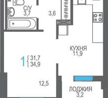 Продам 1-к квартиру 34.9м² 6/8 этаж - Квартиры в Феодосии