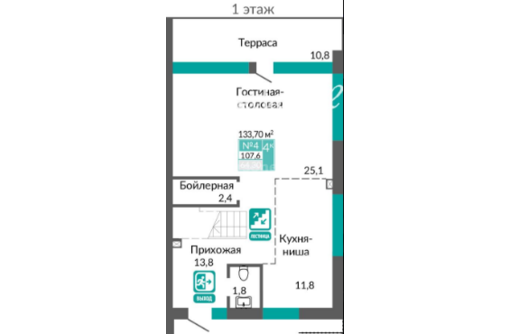 Продается дом 133.6м² на участке 2 сотки - Дома в Крыму