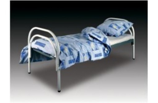 Металлические кровати с ДСП спинками для пансионатов, кровати для гостиниц, кровати для студентов - Мягкая мебель в Приморском