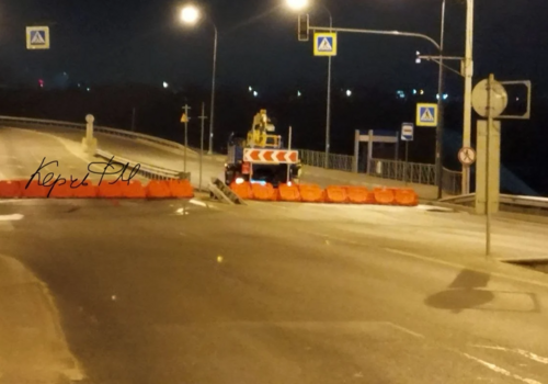 Движение по путепроводу по ШГС в Керчи перекрыли на время ремонта