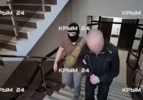 Кадры задержания жителя Феодосии, который сотрудничал с СБУ ВИДЕО