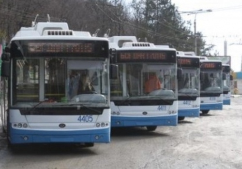 В Симферополе остановились троллейбусы