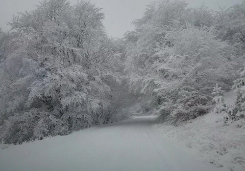 «Зима близко»: Ай-Петри засыпало снегом (ФОТО)