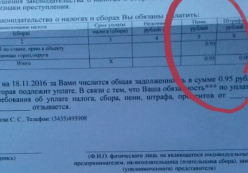 Крымские налоговики тратят 100 рублей, чтобы взыскать долг в 0,95 руб. СКРИНШОТ, ФОТО