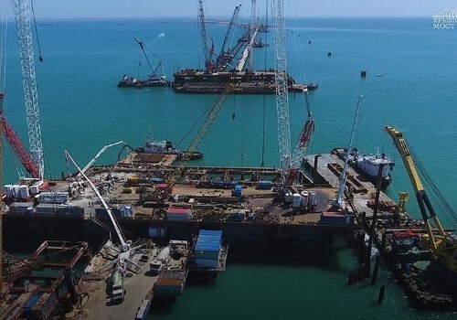 Самый сложный этап строительства Крымского моста пройден ФОТО, ВИДЕО