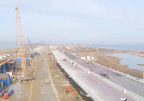 Как выглядит сейчас Крымский мост с высоты ВИДЕО
