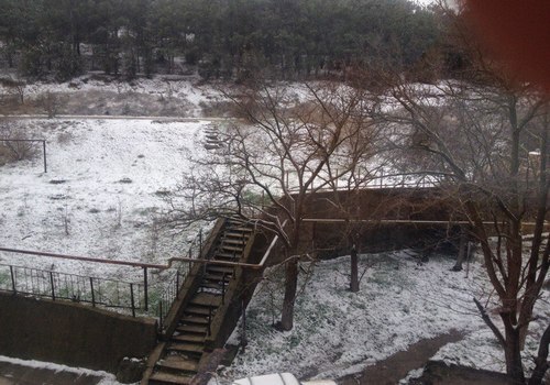 В конце марта в Крыму выпал снег ФОТО