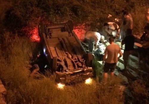 И полетели… В Симферополе автомобиль спикировал с дороги в Салгир