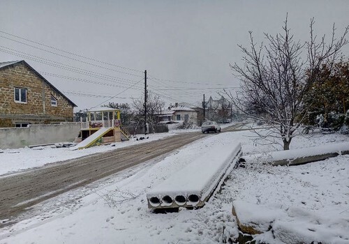 "Зим пришел": в Крыму выпал первый снег ФОТО