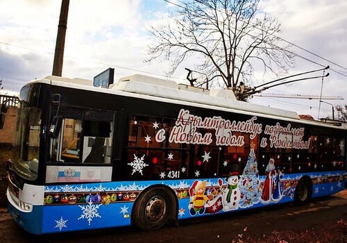 В трех крымских городах будут ездить «новогодние троллейбусы»