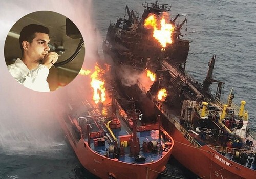 «Они были так обессилены, что не могли схватить веревку»: Крымчанин о спасении иностранцев с горящих танкеров