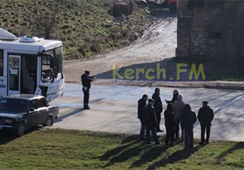 В Крыму автобус столкнул "Жигули" на газон - фото, видео