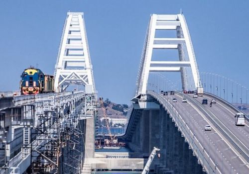 Строительство железнодорожной части Крымского моста закончено