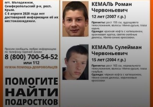 В Крыму ищут двух братьев-подростков