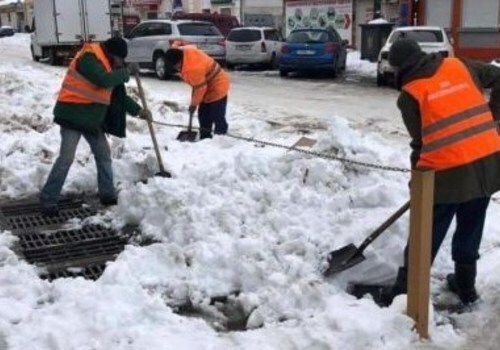 После таяния снега в Крыму забилась ливневая канализация