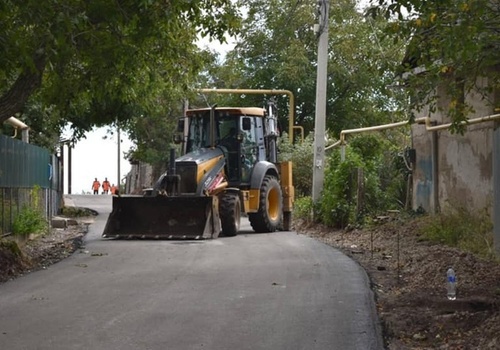 В селе Лучистое под Алуштой начался ремонт дорог
