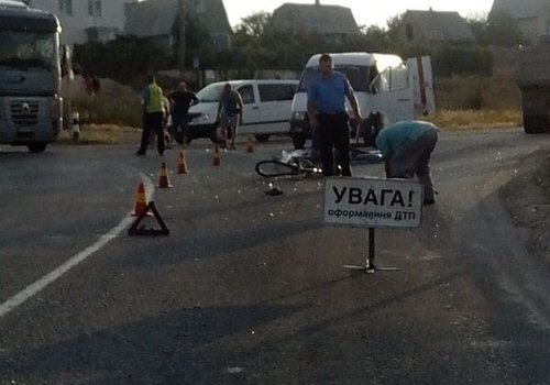 В Севастополе велосипедист попал под "Камаз" (ФОТО, ВИДЕО)