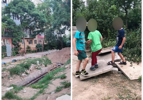 Коммунальщики в Евпатории забыли закопать трубы после ремонта сетей
